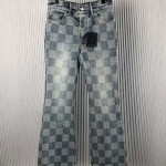 Louis Vuitton Damier Bootcut Denim Pants 1AFI21