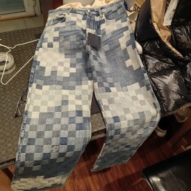 Louis Vuitton Damier Denim Skate Pants 1AFIA5