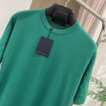 Louis Vuitton Short-Sleeved Signature Crewneck 1AFIU1