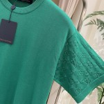 Louis Vuitton Short-Sleeved Signature Crewneck 1AFIU1