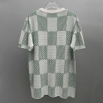 Louis Vuitton Damier Knitted Short-Sleeved Crewneck 1AFIX4