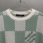 Louis Vuitton Damier Knitted Short-Sleeved Crewneck 1AFIX4