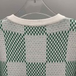 Louis Vuitton Damier Knitted Short-Sleeved Crewneck 1AFIX4