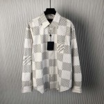 Louis Vuitton Damier Long-Sleeved Classic Cotton Shirt 1AFJDA