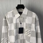 Louis Vuitton Damier Long-Sleeved Classic Cotton Shirt 1AFJDA