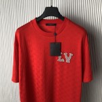 Louis Vuitton Cotton Pique T-Shirt With Embroidered Lv Patch 1AFJED