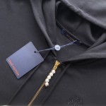 Louis Vuitton Embroidered Jersey Zip Through Hoodie 1AFJGC