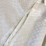 Louis Vuitton Monogram Long-Sleeved Silk Shirt 1AFJUE