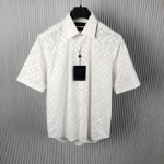 Louis Vuitton Short-Sleeved Cotton Shirt 1AFJW6