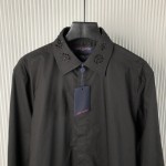 Louis Vuitton Embroidered Long-Sleeved Cotton Blend Shirt 1AFJXF