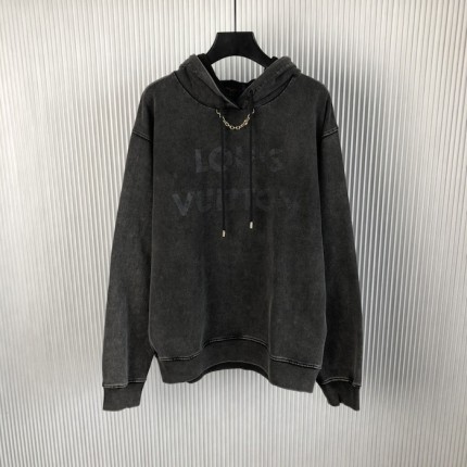 Louis Vuitton Vintage-Effect Louis Vuitton Hoodie 1AFMPU