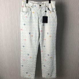 Louis Vuitton Monogram Denim Pants 1AFPV8