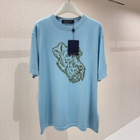 Replica Louis Vuitton Graphic Short-Sleeved Crewneck