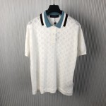 Louis Vuitton Monogram Pointelle Short-Sleeved Cotton Polo 1AFPYC