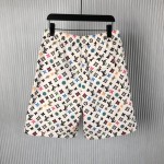 Louis Vuitton Monogram Printed Silk Shorts 1AFPZE