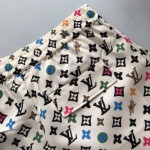 Louis Vuitton Monogram Printed Silk Shorts 1AFPZE