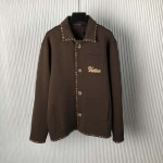 Louis Vuitton Embroidered Cotton Workwear Jacket 1AFQ37