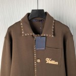 Louis Vuitton Embroidered Cotton Workwear Jacket 1AFQ37