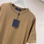 Louis Vuitton Short-Sleeved Cotton Crewneck 1AFQA6