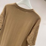 Louis Vuitton Short-Sleeved Cotton Crewneck 1AFQA6