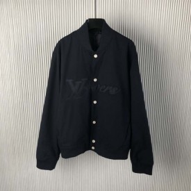 Replica Louis Vuitton Embroidered Cotton Bomber