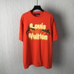 Louis Vuitton Short-Sleeved Cotton Crewneck 1AFQQZ