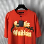 Louis Vuitton Short-Sleeved Cotton Crewneck 1AFQQZ