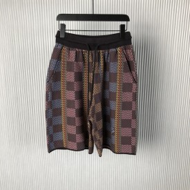 Replica Louis Vuitton Damier Cotton Knit Shorts