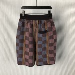 Louis Vuitton Damier Cotton Knit Shorts 1AFQRN