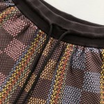 Louis Vuitton Damier Cotton Knit Shorts 1AFQRN