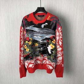 Replica Louis Vuitton Jacquard Cotton Pullover