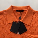 Louis Vuitton Monogram Pointelle Short-Sleeved Cotton Shirt 1AFQSV