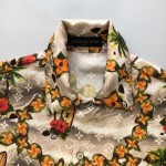 Louis Vuitton Monogram Short-Sleeved Silk Shirt 1AFQYR