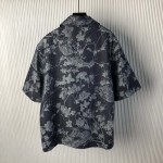 Louis Vuitton Short-Sleeved Denim Shirt 1AFQZB