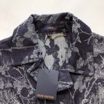 Louis Vuitton Short-Sleeved Denim Shirt 1AFQZB