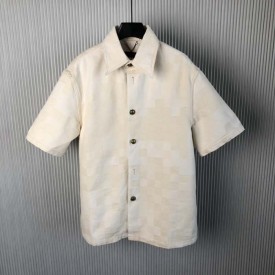 Louis Vuitton Damier Short-Sleeved Denim Shirt 1AFQZL