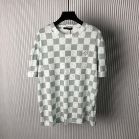 Replica Louis Vuitton Printed Short-Sleeved Cotton T-Shirt