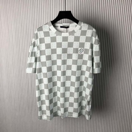 Louis Vuitton Printed Short-Sleeved Cotton T-Shirt 1AFR24