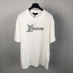 Louis Vuitton Embroidered Short-Sleeved T-Shirt 1AFR96