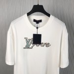 Louis Vuitton Embroidered Short-Sleeved T-Shirt 1AFR96