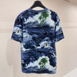 Louis Vuitton Printed Short-Sleeved Cotton T-Shirt 1AFRFL