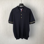 Louis Vuitton Short-Sleeved Cotton Polo Shirt 1AFVS2