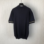 Louis Vuitton Short-Sleeved Cotton Polo Shirt 1AFVS2