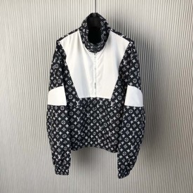 Replica Louis Vuitton Monogram Printed Technical Track Top