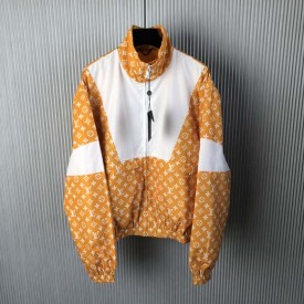 Louis Vuitton Monogram Printed Technical Track Top 1AFWJP