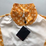 Louis Vuitton Monogram Printed Technical Track Top 1AFWJP