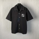 Louis Vuitton Embroidered Short-Sleeved Cotton Shirt 1AFWTS