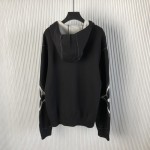 Louis Vuitton Graphic Intarsia Zipped Cotton Hoodie 1AFXKW