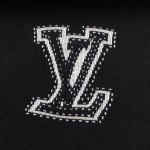 Louis Vuitton Graphic Intarsia Zipped Cotton Hoodie 1AFXKW