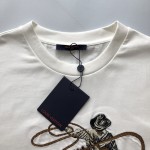 Louis Vuitton Graphic Embroidered Cotton T-Shirt 1AFXNO